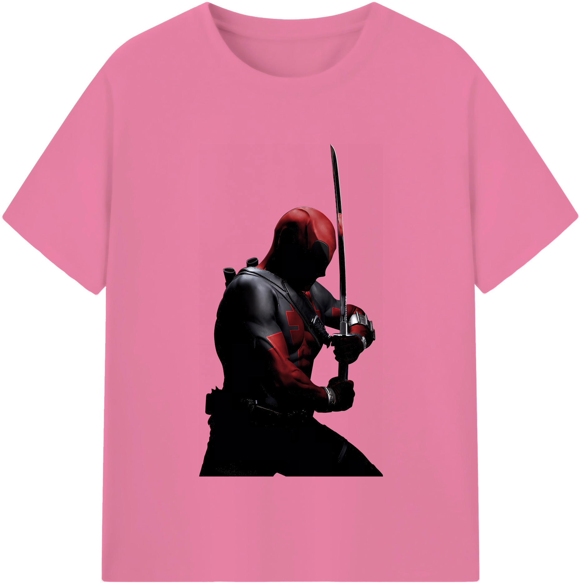 （画像用） Deadpool デッドプール 綿100％半袖Tシャツ（フロントプリント）